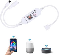 Adaptador de Control de Luz de tira LED DOSYU RGBW,Controlador LED WiFi, Luz LED Regulable a Distancia IR de 4 Pines LED 5050 3528 2835 Luz LED,DOSYU,
