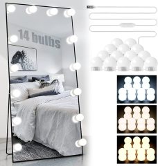 DOSYU LED 化妆灯，带14个灯泡和3种颜色模式，亮度可调，梳妆台灯,DOSYU,