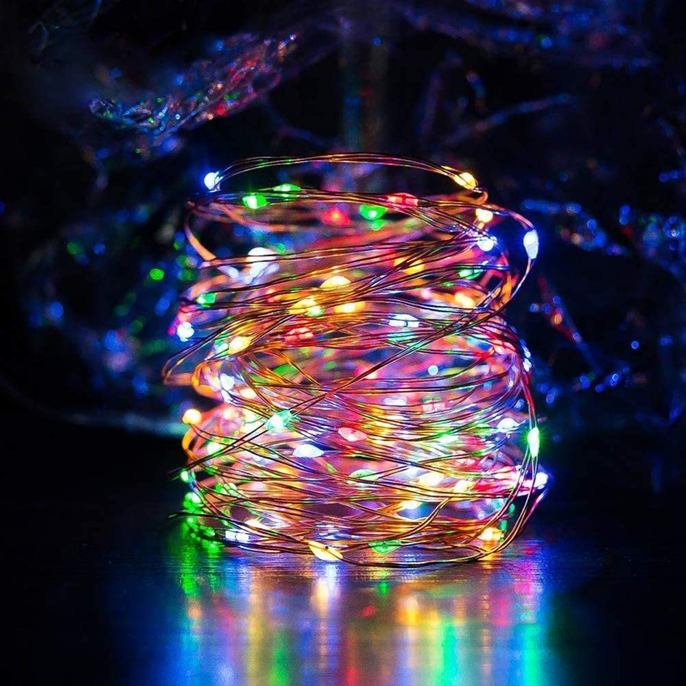 DOSYU Solar LED Christmas Light String, 10 Metros 100LED 8 Tipos de Modo IP65 Impermeable, Luz Solar de Jardín, Exterior / Interior, árboles, Navidad,DOSYU,