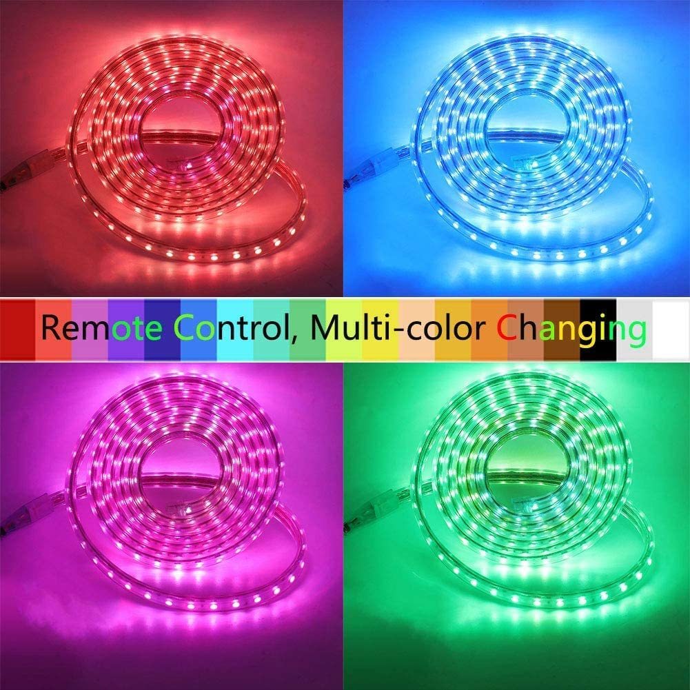 DOSYU 5050 LED Strip Light 25M, IP65 Waterproof Cuttable Decorative Strip Light con Control Remoto Para el Hogar / Edificio / Decoración de Luces Navideñas,DOSYU,