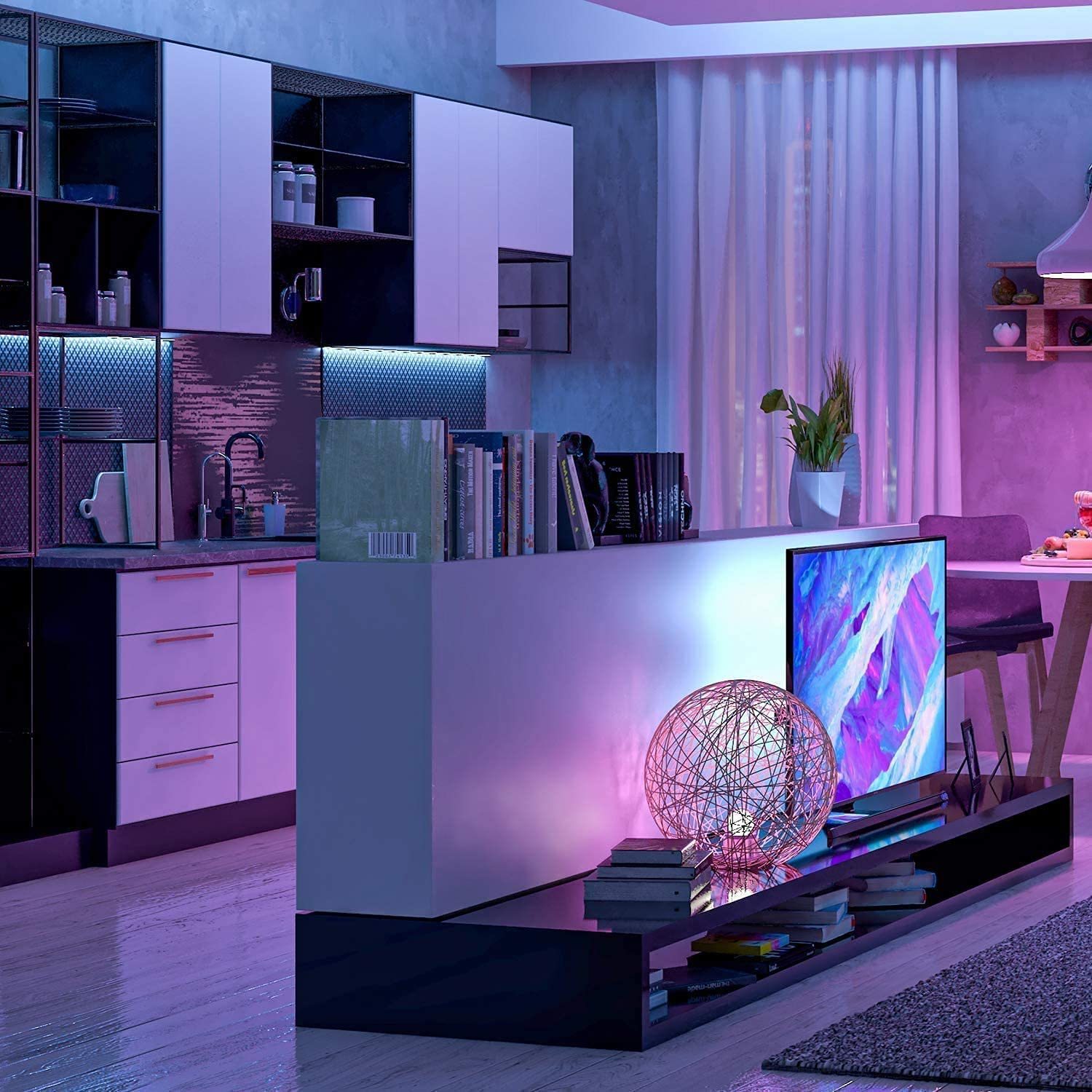 DOSYU 5050 LED Strip Light 25M, IP65 Waterproof Cuttable Decorative Strip Light con Control Remoto Para el Hogar / Edificio / Decoración de Luces Navideñas,DOSYU,