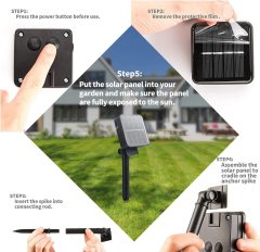 DOSYU Solar LED Christmas Light String, 10 Metros 100LED 8 Tipos de Modo IP65 Impermeable, Luz Solar de Jardín, Exterior / Interior, árboles, Navidad,DOSYU,