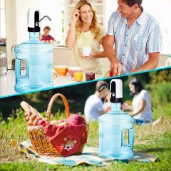 Hervidor Dispensador de Agua DOSYU, Dispensador Automático de Agua que Carga la Botella de Agua Potable, Sistema de Bombeo, Equipo Universal Para Acampar, Escuela, Oficina, Hogar, Bomba de Agua Inalámbrica Recargable USB Portátil,DOSYU,