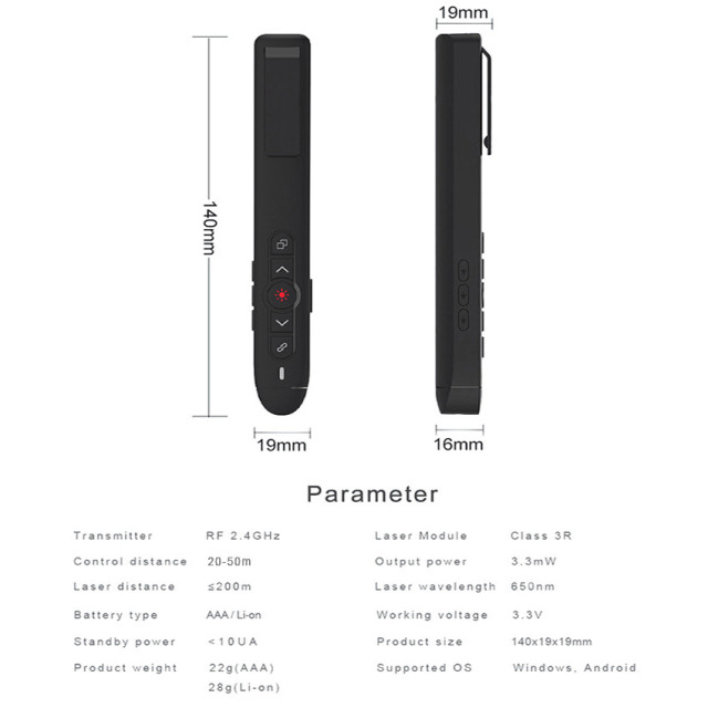 Presentador Inalambrico Puntero,DOSYU,