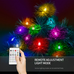 DOSYU 2M 20LED 圣诞灯挂件装饰，24键遥控器,适用于节日，生日派对，圣诞节（铃铛&圣诞树）,DOSYU,