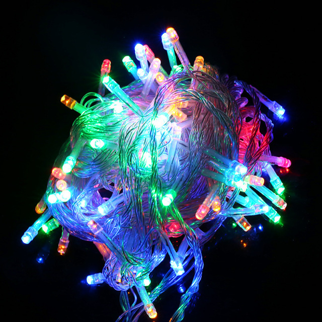 Cadena de luz navideña Unicel, 8 modos, decoración interior del patio de la fiesta al aire libre decoración del jardín Decoración retro navideña,DOSYU,