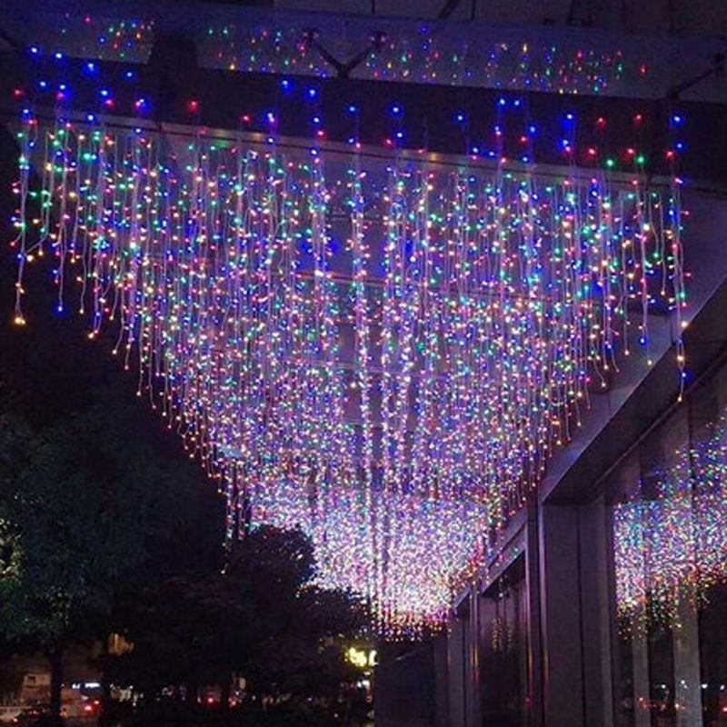 SERIE DE CASCADA DE LED 300 Led 6m 瀑布系列圣诞灯圣诞装饰屋檐屋顶栏杆户外灯,DOSYU,