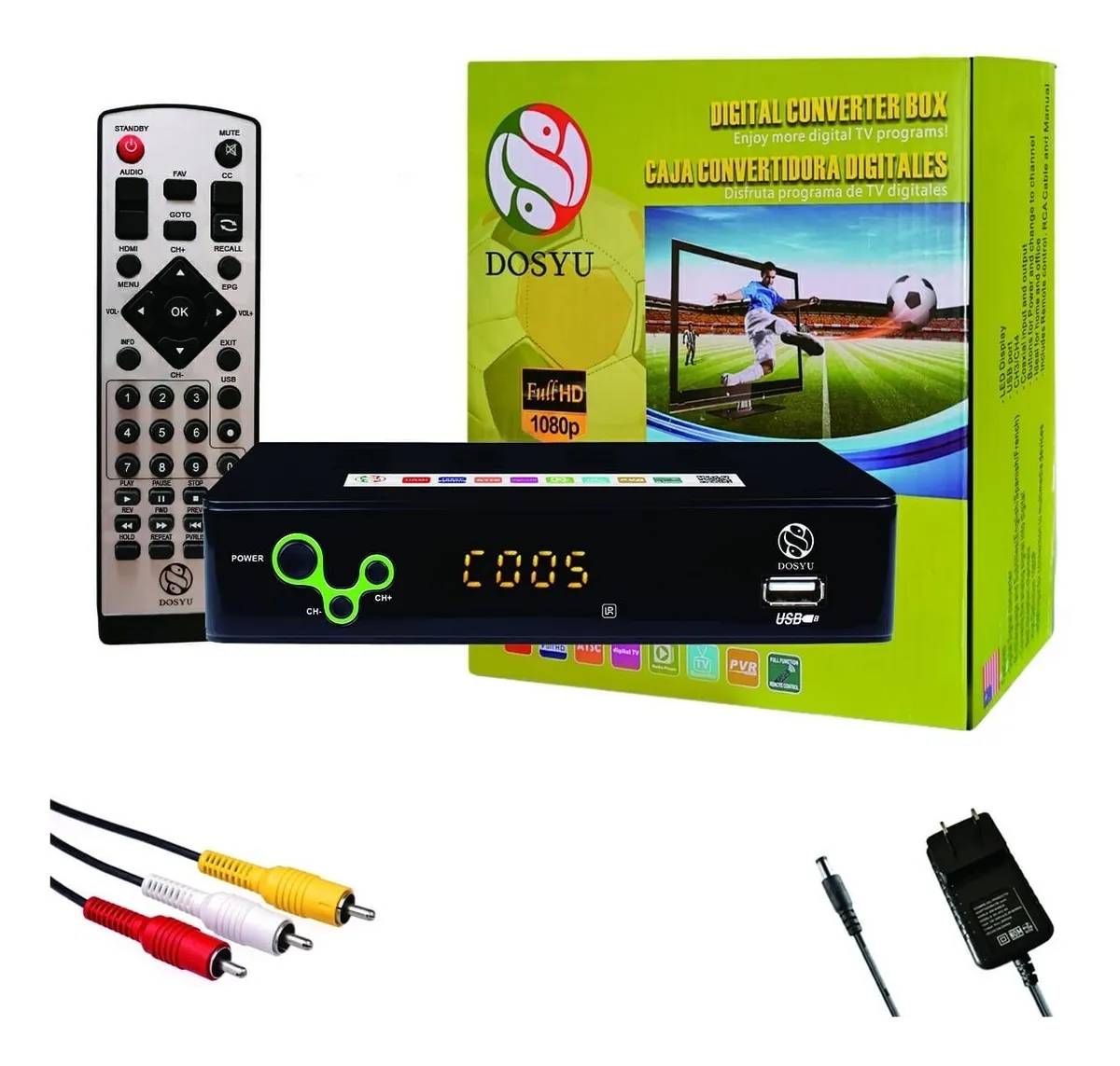 Convertidor 02 Decodificador Digital Señal analógica HD
