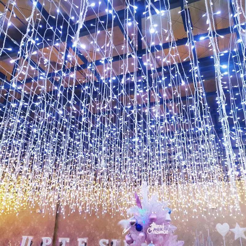 SERIE DE CASCADA DE LED 300 Led 6m 瀑布系列圣诞灯圣诞装饰屋檐屋顶栏杆户外灯,DOSYU,