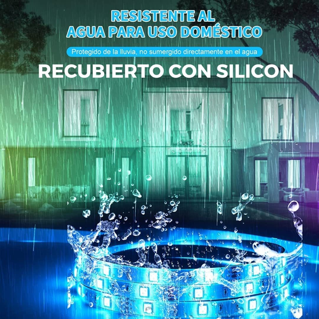 5m 150LED luz, barra de luz RGB con control remoto, luz LED para la sala de televisión del dormitorio, fiesta, decoración navideña, decoración de bricolaje,DOSYU,Luces de Navidad, Decoraciones Navideñas al Aire Libre, Luces Navideñas Led