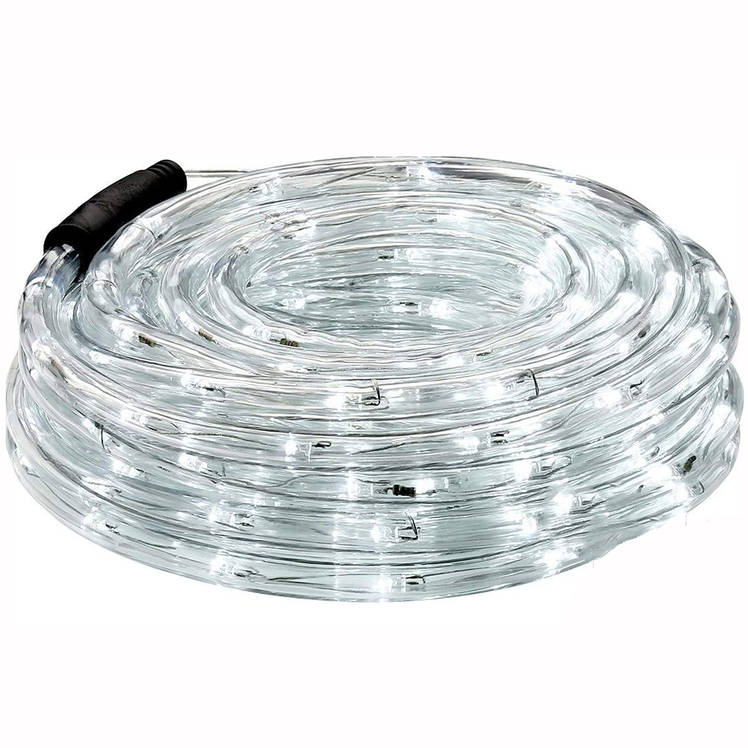 10M manguera transparente de navidad, 200LED 110V 2 cables cortables luz de cuerda navideña al aire libre, 200LED al aire libre impermeable luz de cuerda de viento cálido, adecuada para interiores, patio, camping, iluminación de paisaje,DOSYU,