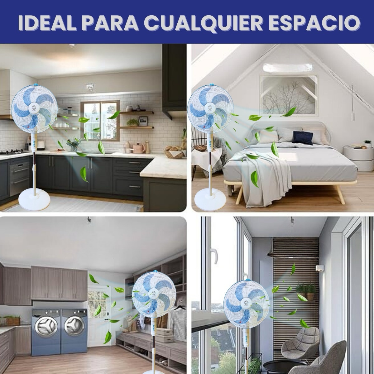 Ventilador de base dosyu de 3 velocidades y 17 pulgadas de altura ajustable en silencio,DOSYU,Ventilador de base dosyu de 3 velocidades y 17 pulgadas de altura ajustable en silencio