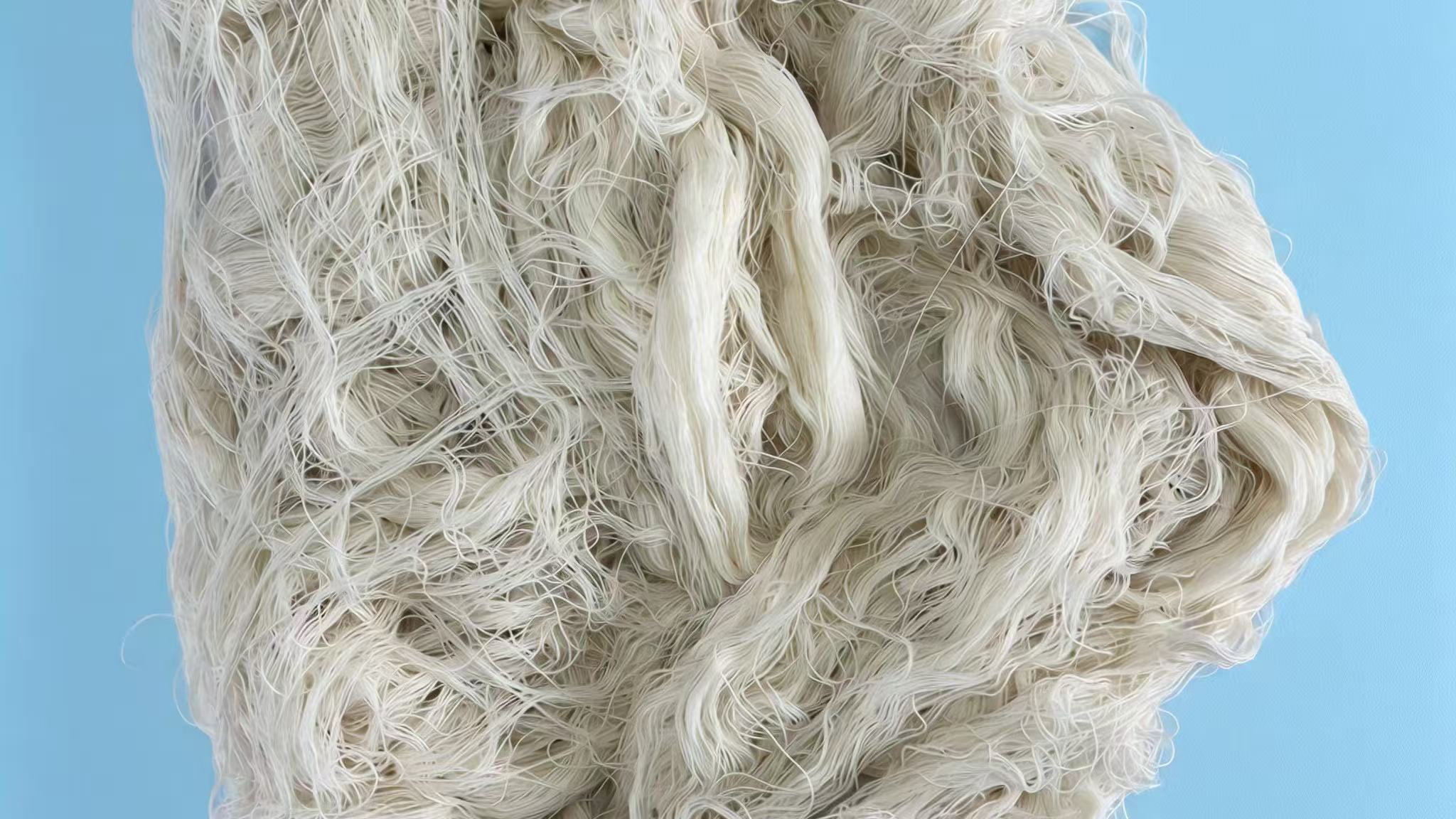 White Cotton Yarn Waste