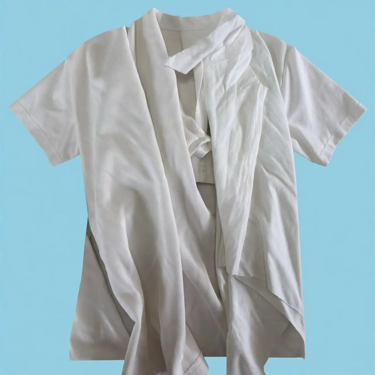 Grade A White T-Shirt Knit Rags Bulk Supply