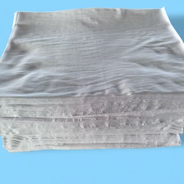 EcoWipePro custom-cut new cotton wipers – precision-cut virgin cotton wipes to your exact dimensions, ±1mm tolerance, ideal for specialized equipment.
