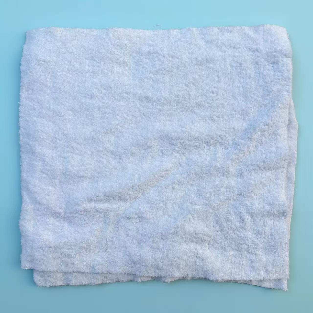 EcoWipePro Grade A white mixed terry toweling rags – premium quality looped pile wipers for precision and high-absorbency tasks.
