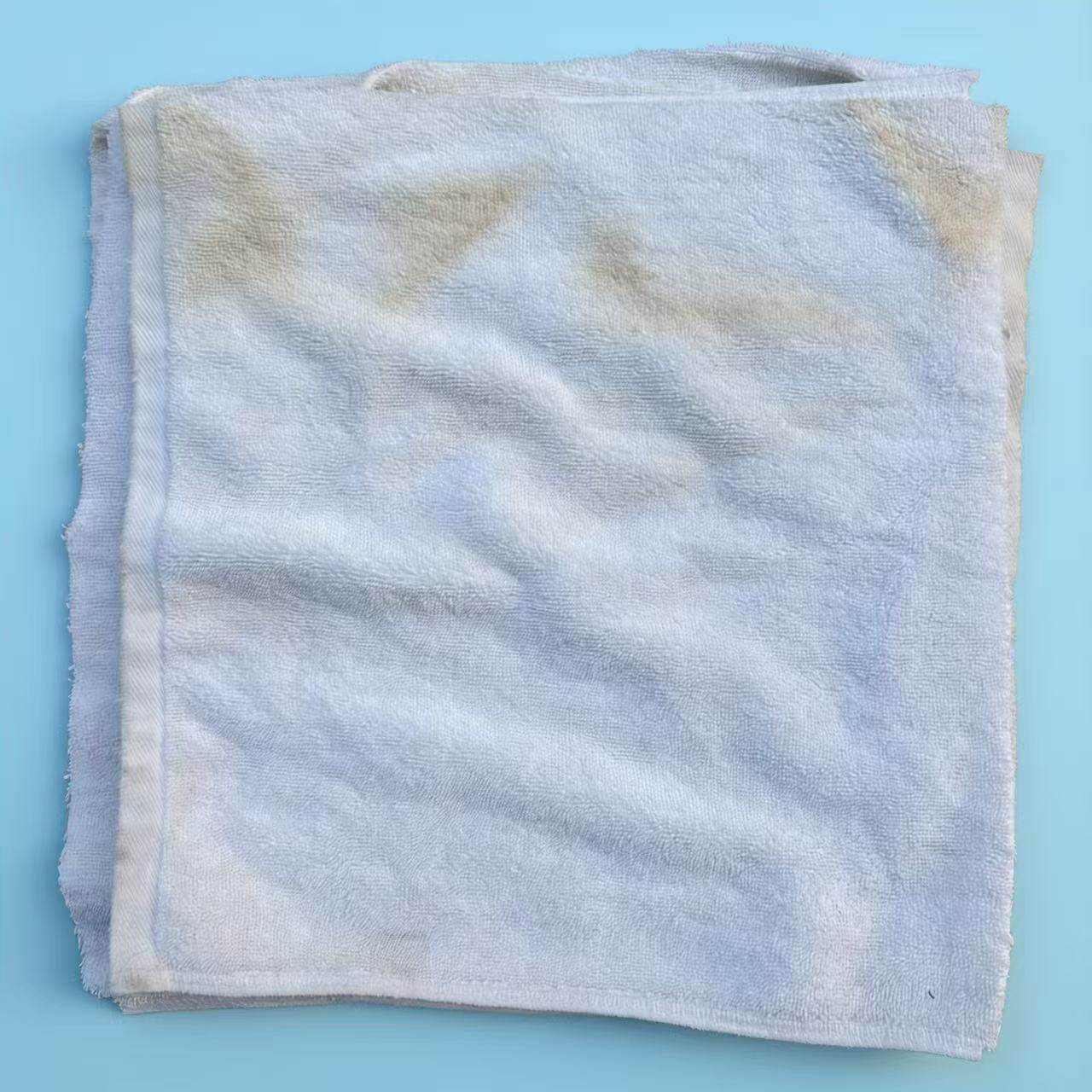 EcoWipePro Grade B white mixed terry toweling rags – economical terry wipers for general maintenance and high-volume use.