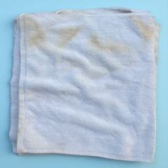 EcoWipePro Grade B white mixed terry toweling rags – economical terry wipers for general maintenance and high-volume use.