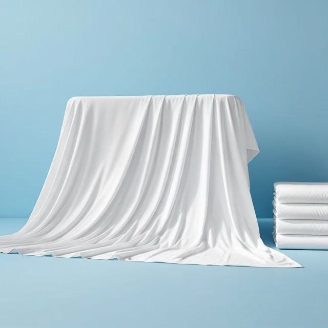 EcoWipePro uncut white sheeting rags – full-size low-lint linen sheets for large surface cleaning or custom cutting.