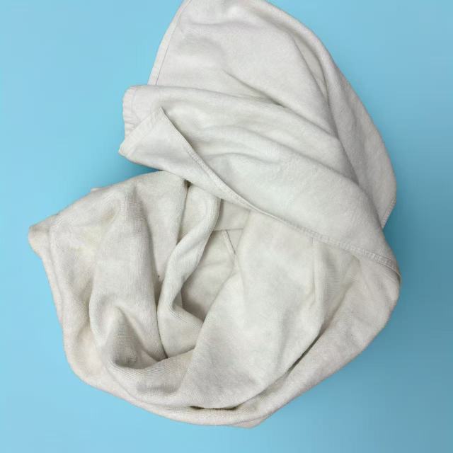 EcoWipePro uncut white terry toweling rags – premium full-size white terry towels for hygienic, large-area cleaning and custom applications.