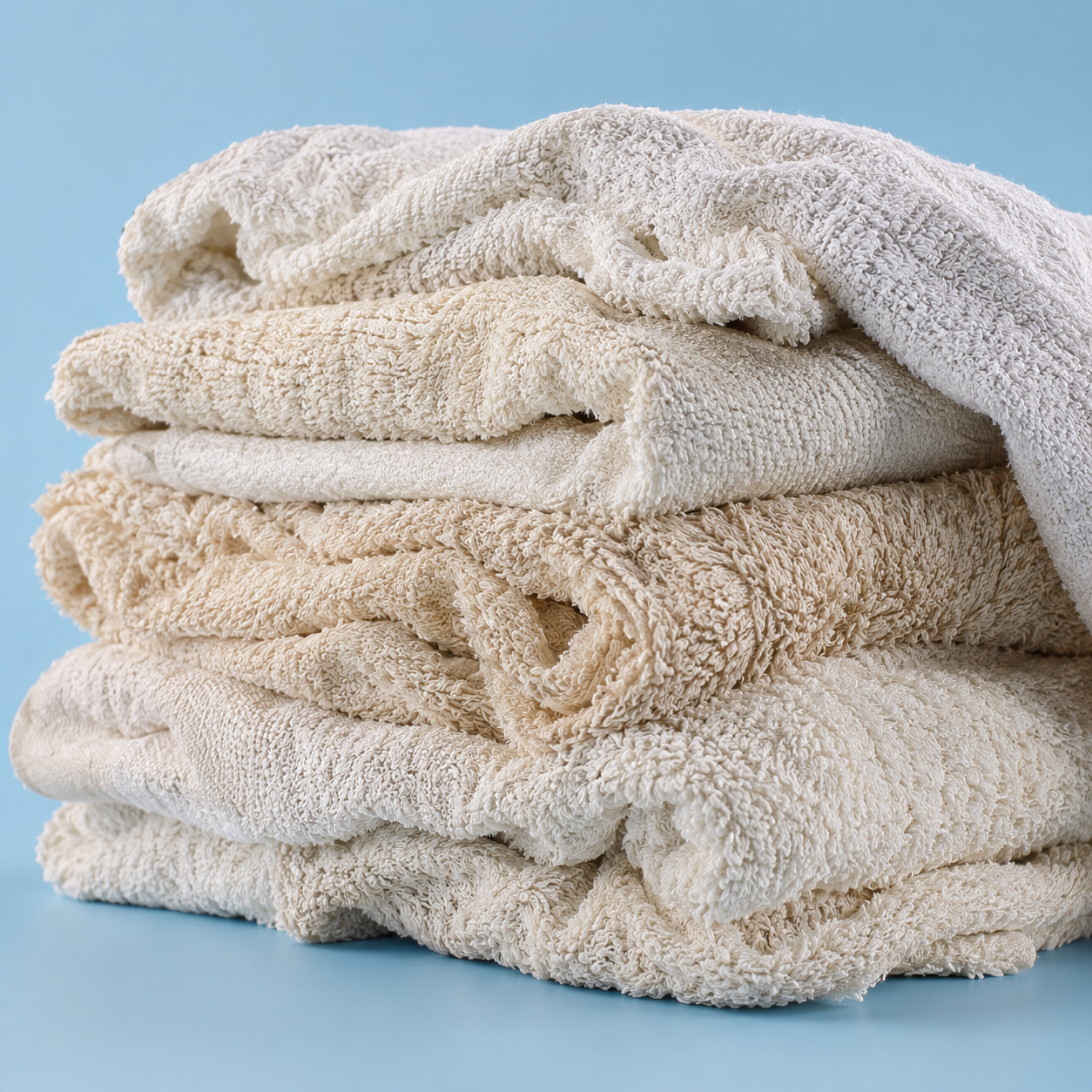 Grade C White Terry Toweling Rags