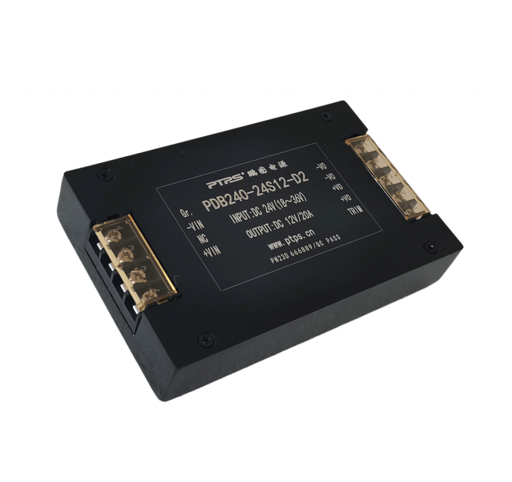 PDB240-24S12-D2 | 240W Current DC-DC Converter | 12V 20A Output | for RV, Marine & Power Battery Systems | Wide Input 18-36VDC
