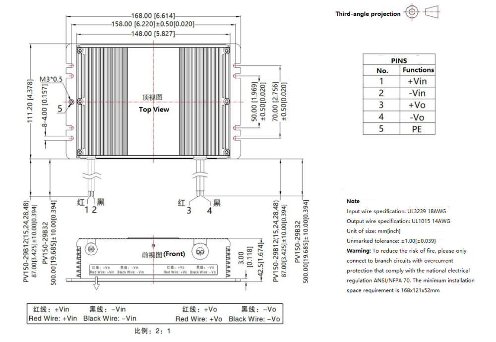 High Quality 150W DC DC Converter 24V for Solar PV System