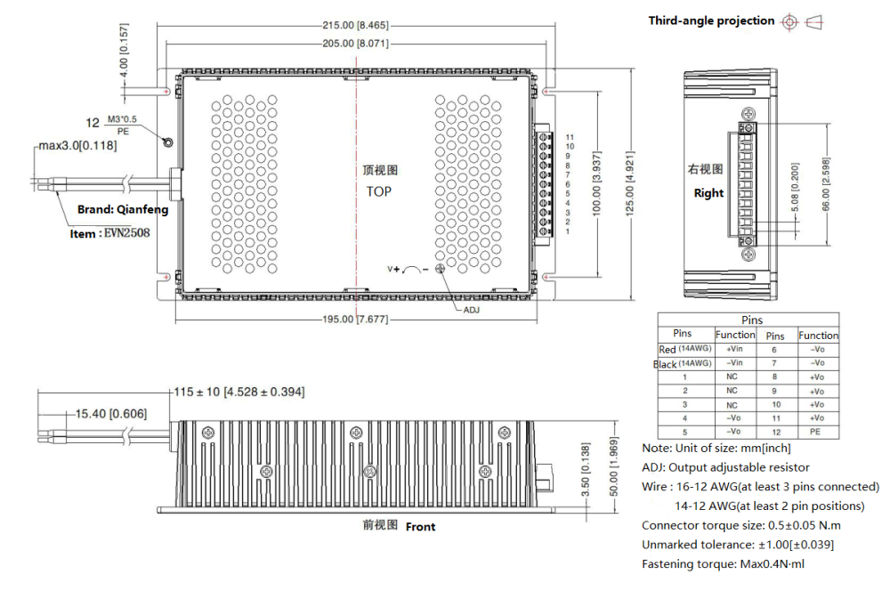 PDB-TY Series 250-350W