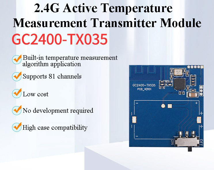 GC2400-TX035 Active Sensor Module 2.4G Temperature Measurement Solution,GC2400-TX035 Active Sensor Module 2.4G Temperature Measurement Solution,OTOMO