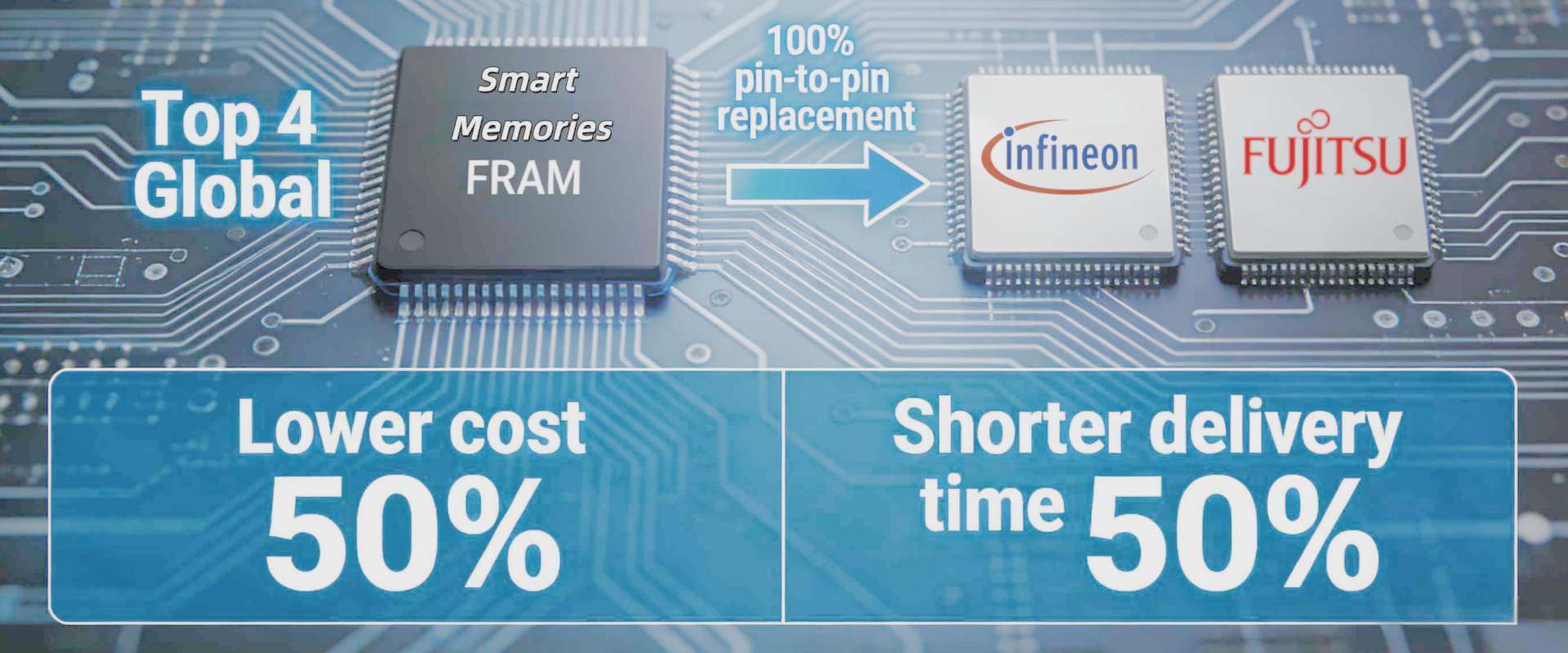 FRAM & NOR Flash Distribution