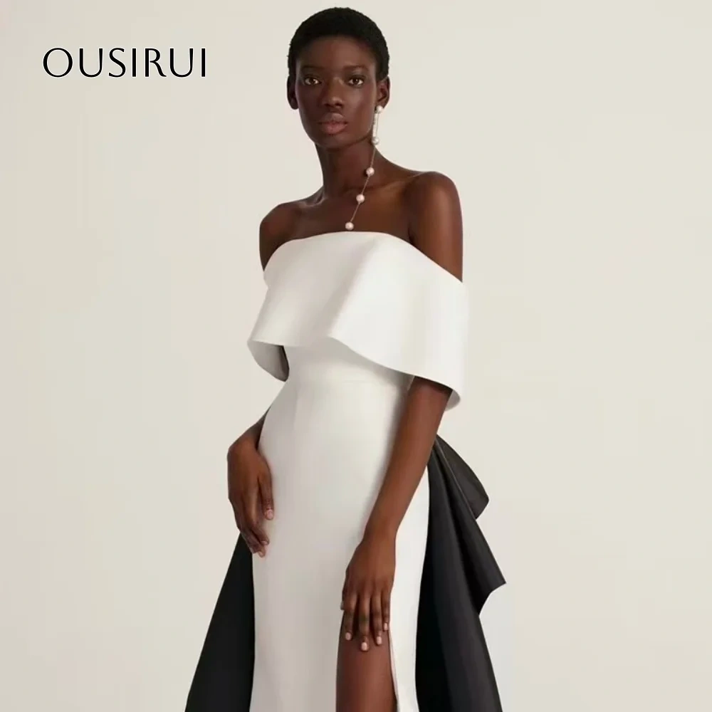 One-Shoulder Evening Dress Banquet Dress Noble Socialite Host Dress French Elegance And High-End Feel
