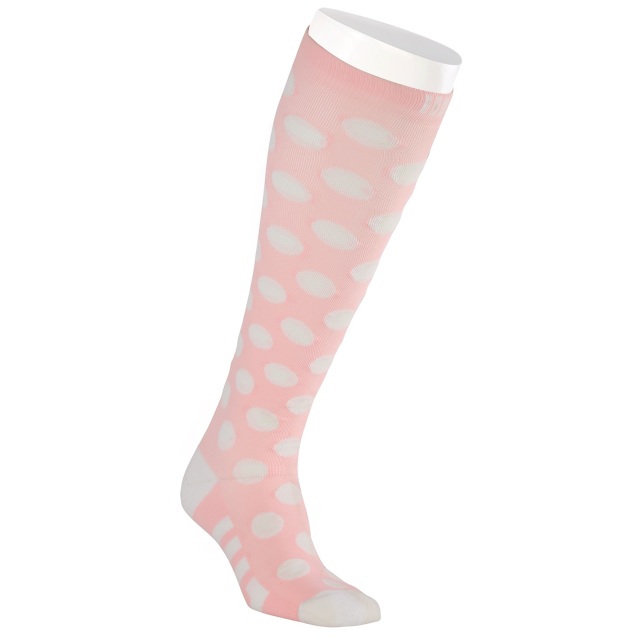 Pink dot Motion compression socks