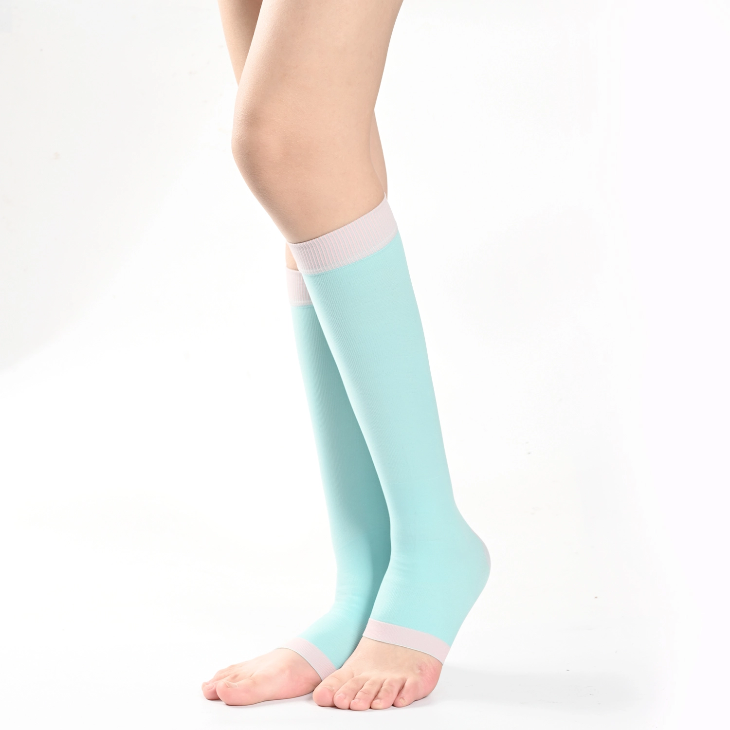 Knee-high varicose compression sock product detail for brand sourcing