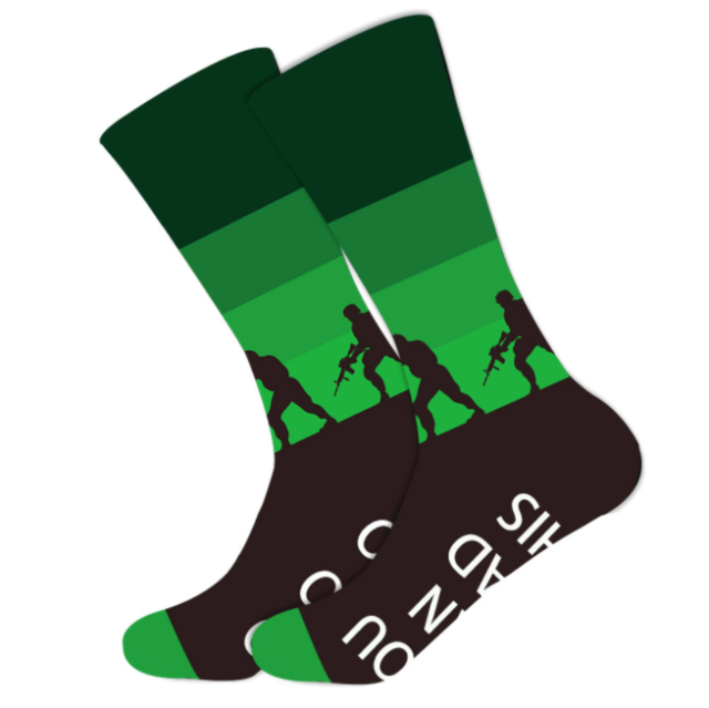 Wholesale High Quality Winter Socks Full Cotton Jacquard Dress Socks Colorful Festival Crazy Funny Women Men Crew Happy Socks