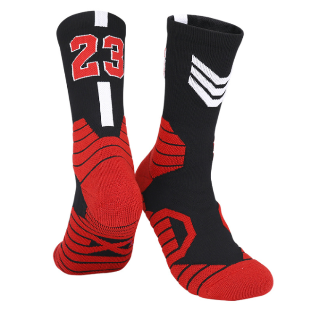 OEM embroidery logo made basketball custom design pattern athletic white black men tube cotton sports socks sox crew sport socks