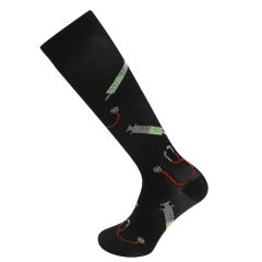 Socks men's high tube pressure high elasticity female sports function compression running jogging sole calf socks