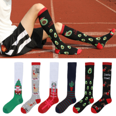 Unisex 20-30mmHg Knee High Running Nursing Marathon Sports Compression Socks