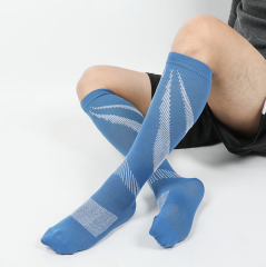 Custom Logo Men Women Knee High Sports Medical Football Nurse Compression Socks