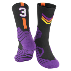 OEM embroidery logo made basketball custom design pattern athletic white black men tube cotton sports socks sox crew sport socks