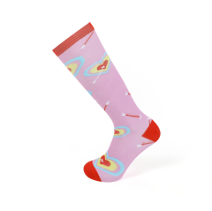 Wholesale 20-30mmhg Running Men Women Athletic Fun Stocking High Knee Nurse Medical Sport Compression Socks