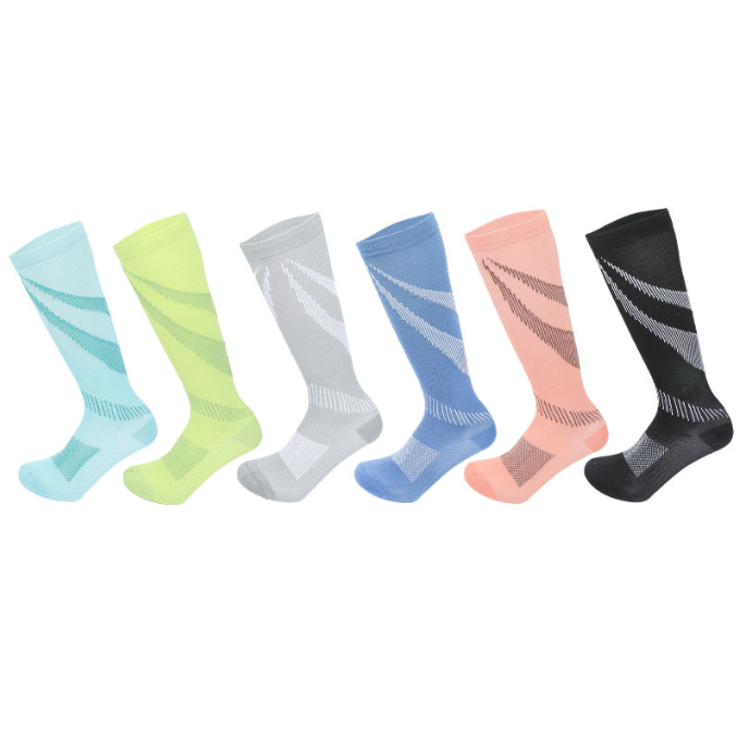 Custom Logo Men Women Knee High Sports Medical Football Nurse Compression Socks