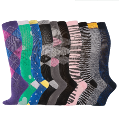 Hot Sale Knee High Long Cycling Medical Stocking 20-30 mmhg for Running Nurse Compression Socks