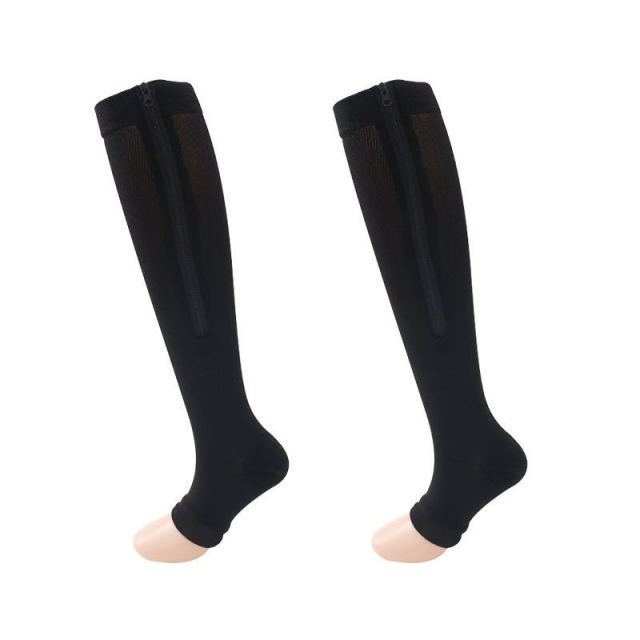 custom zipe Copper compression socks
