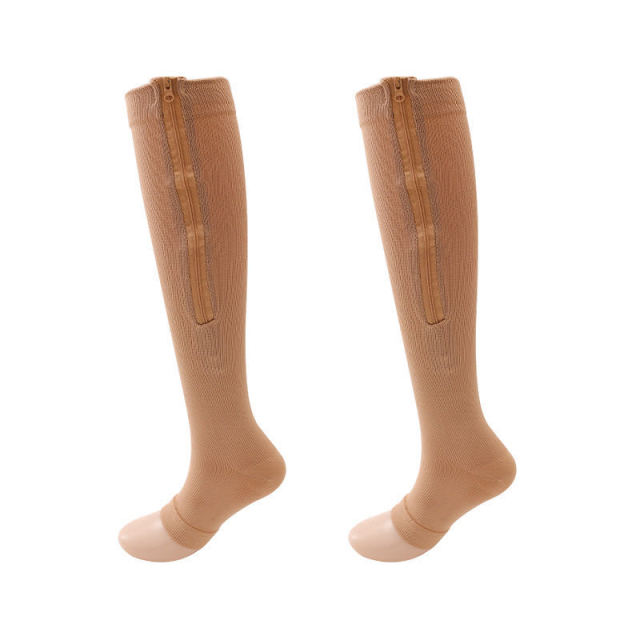 custom zipe Copper compression socks