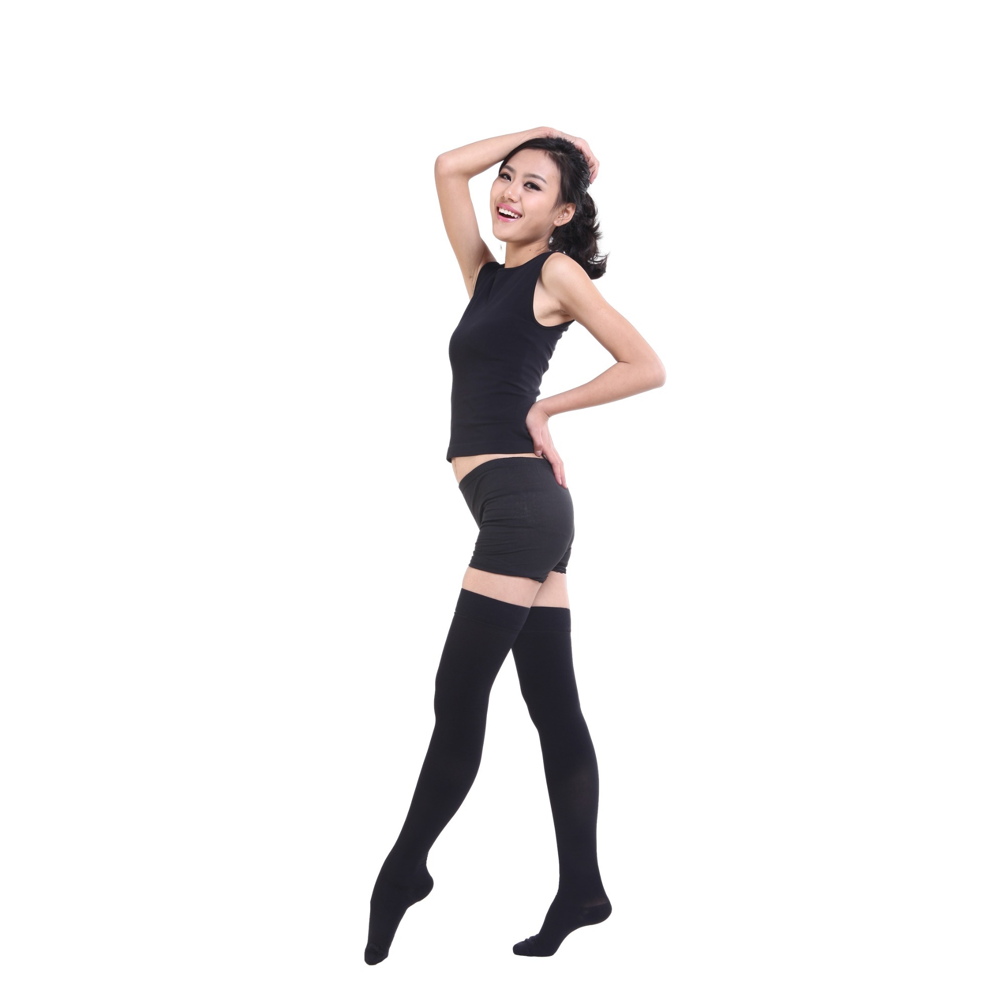 Wholesale Medical compression stockings 20-30 mmhg thigh high unisex Open toe Close toe compression socks for varicose vein