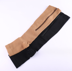 Open toe knee-length zipper compression stockings ladies slim leg support sports medical compression Socks