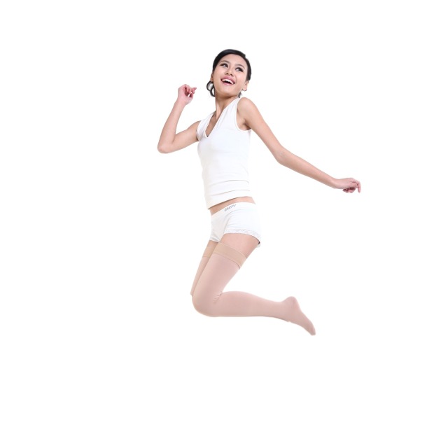 Custom Over the Knee Compression Women Long Socks Ladies Thigh High medical Stockings