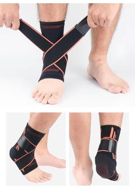 Foot Socks Silicon Ankle Brace Compression Support Sleeve With Silicone Gel