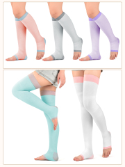 Open Toe Compression Socks for Women – Slimming 20-30 mmHg