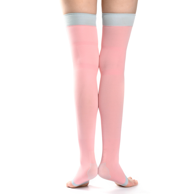 Open Toe Compression Socks for Women – Slimming 20-30 mmHg